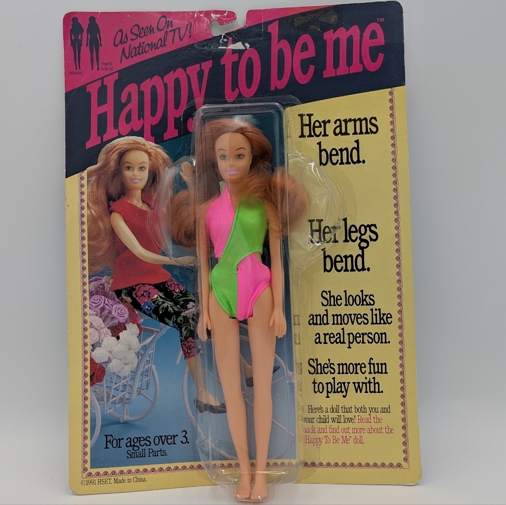 Vintage 1991 Happy To Be Me Doll New Sealed Collectible Nostalgia Bends